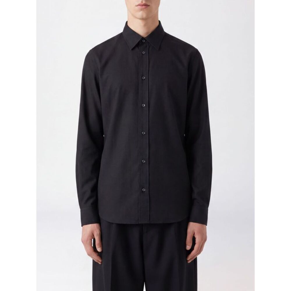 Jil Sander Men Jil Sander Virgin Wool And Mohair Blend Shirt With French Collar